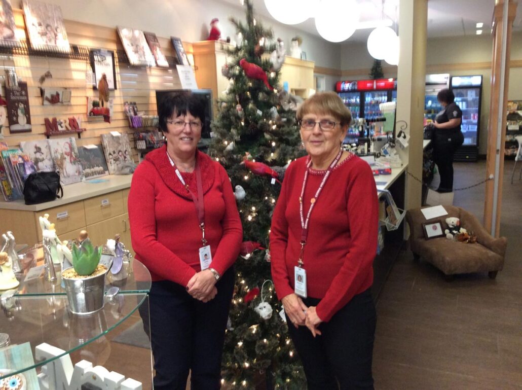 Elaine Lombard and Marg Geddes